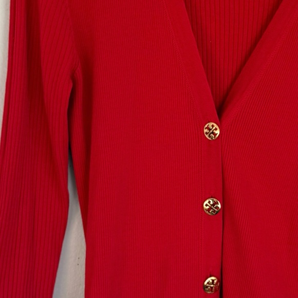Tory Burch Red Cardigan Sweater - Picture 5 of 8